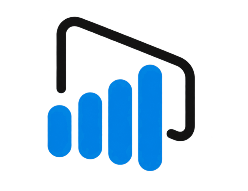Icono de Power BI dentro del ecosistema Microsoft Fabric